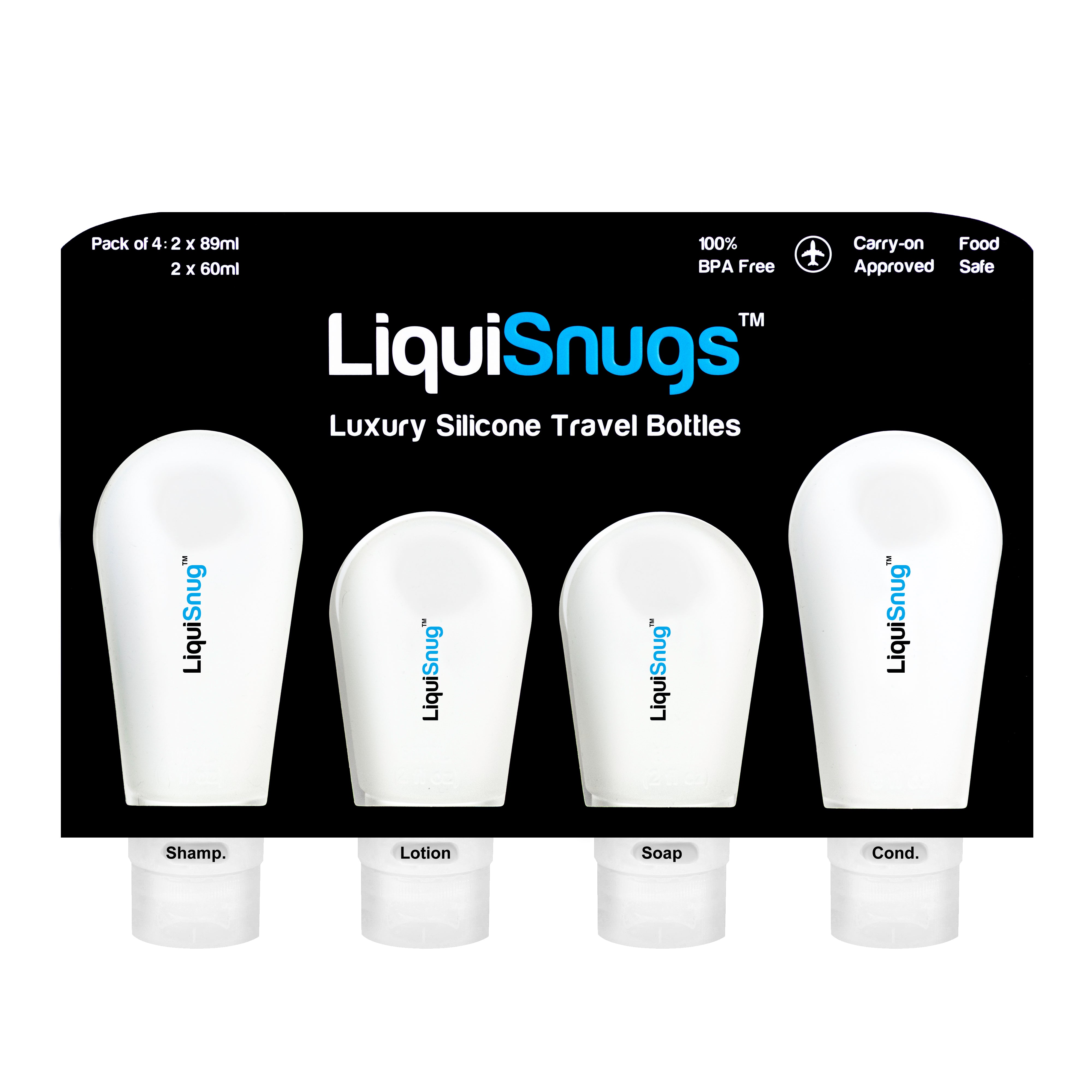 Premium Leak Proof Silicone Travel Bottles