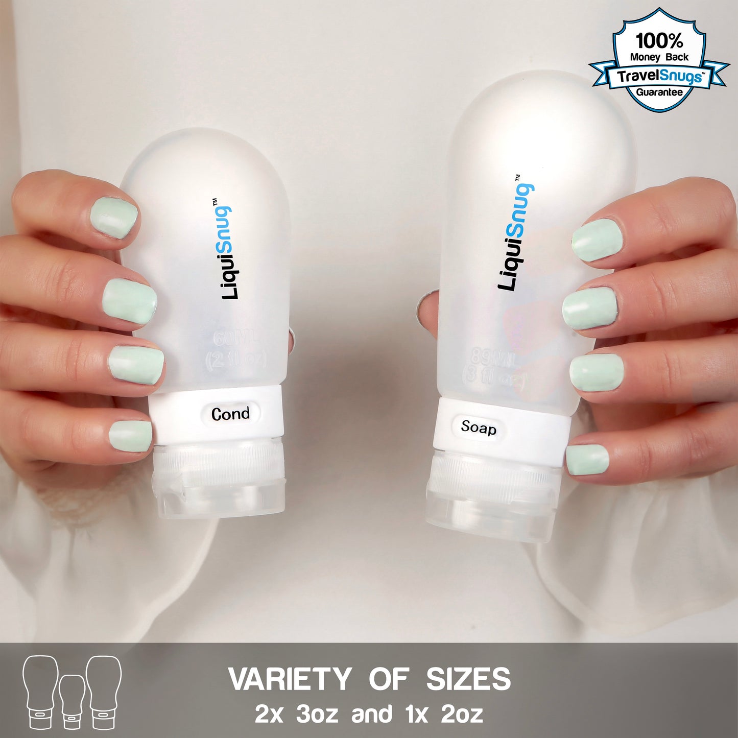 LiquiSnugs - Luxury Silicone Travel Bottles
