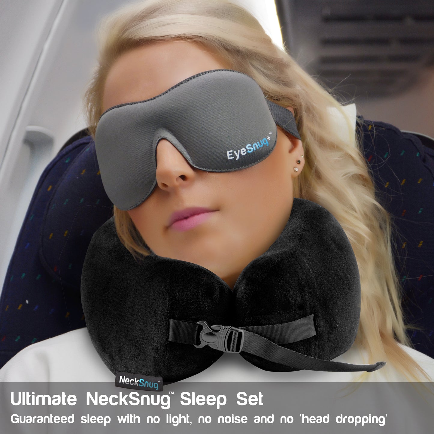 NeckSnug - Luxury Travel Pillow - Sleep Kit Bundle