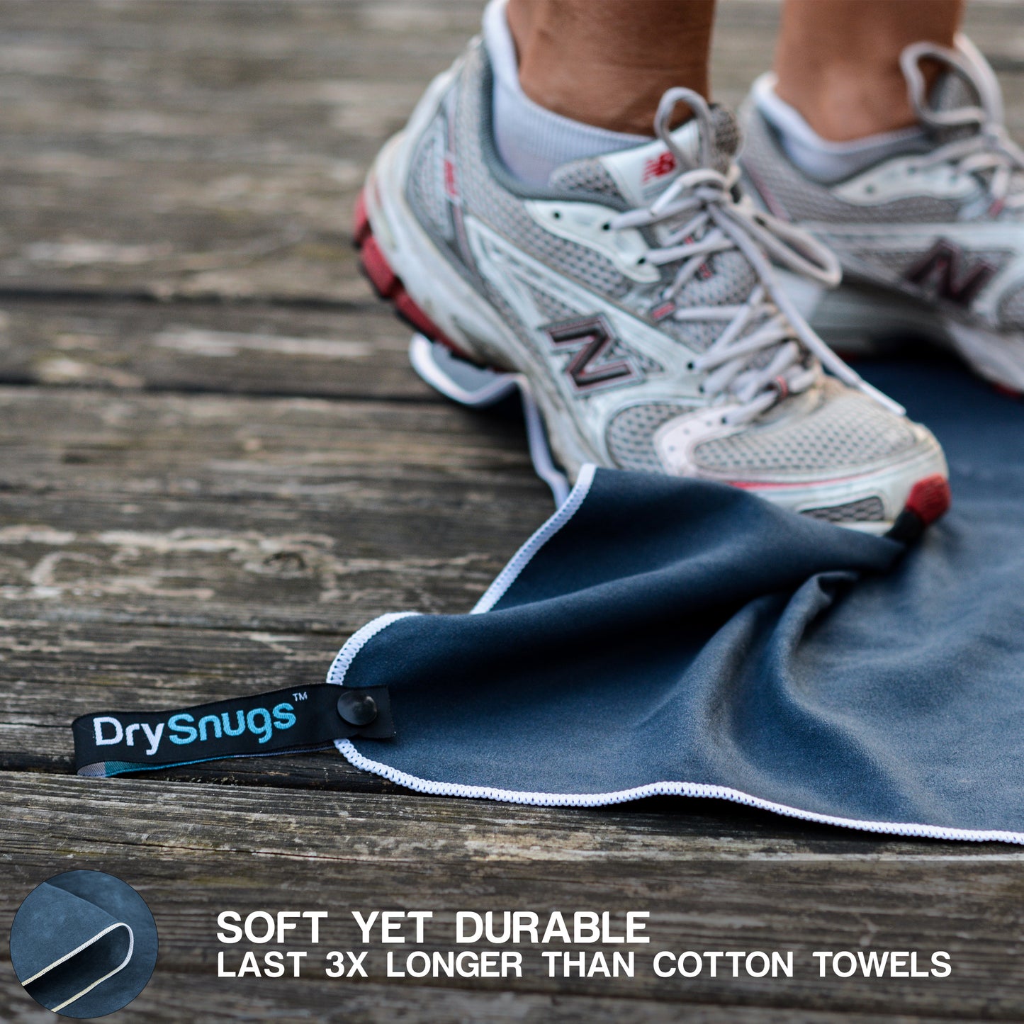 DrySnugs - Luxury Microfiber Travel Towels - 2 Pack